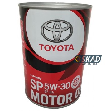Моторное масло Toyota 5W-30 SP/GF-6A, 1 л. (Japan) 08880-13706