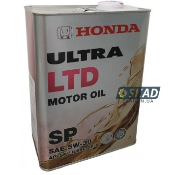 Моторное масло Honda Ultra LTD API SP/GF-6 5W30, 4 л. (Japan) 08228-99974