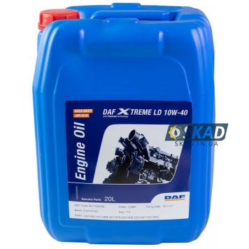 Моторна олива DAF XTREME LD 10W-40, 20 л. 9374
