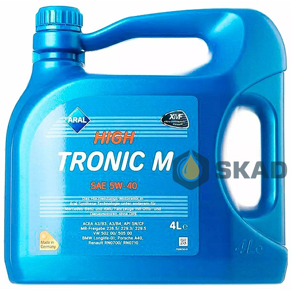 Motor oils for passenger cars