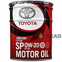 Toyota Synthetic Motor Oil SP/GF6A, 0W-20 (Japan), 20L
