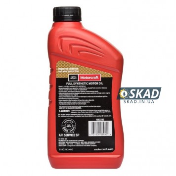 Моторна олива Motorcraft Ford Full Synthetic Motor Oil 0W-20, 946 мл. XO0W20-Q1FS-1
