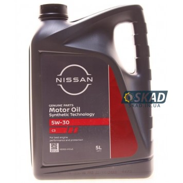 Моторное масло Nissan Motor Oil ST C3 5W-30, 5 л. KE90091043