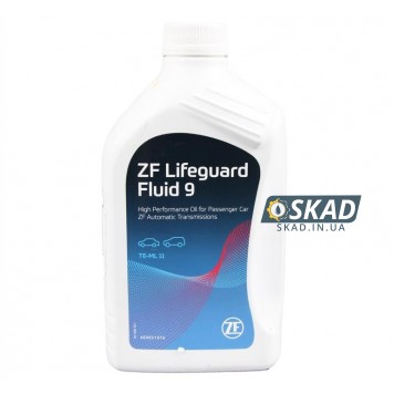Трансмиссионное масло ZF Lifeguard Fluid 9, 1 л. AA01500001