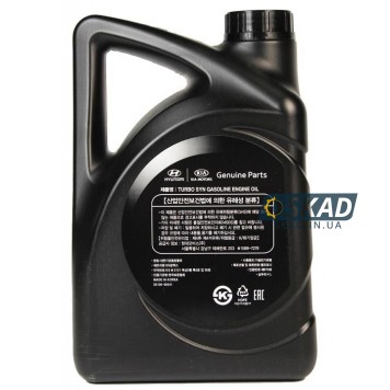 Моторное масло Mobis Hyundai/KIA Turbo SYN Gasoline 5W-30, 4 л. 05100-00441-1