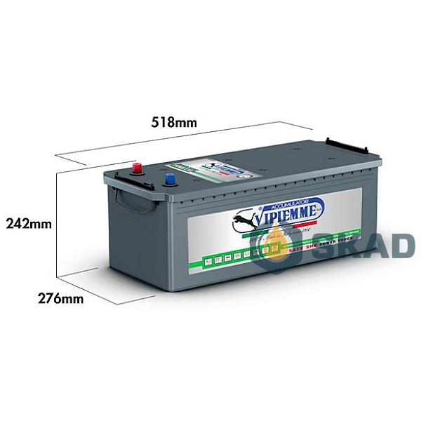 VIPIEMME Safe SHD power truck 230Ah +L EN1350A 12V (B117C) B117C