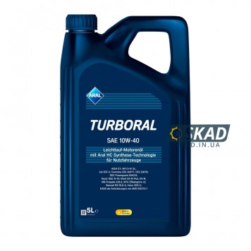 Моторное масло Aral Turboral 10W-40, 5 л. 15BCD5