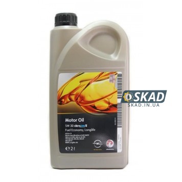 Моторное масло General Motors Dexos 2 Fuel Economy, Longlife 5W-30, 2 л. 93165555-1