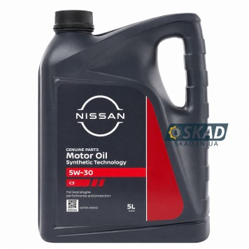 Моторное масло Nissan Motor Oil ST C3 5W-30, 5 л. KE90091043