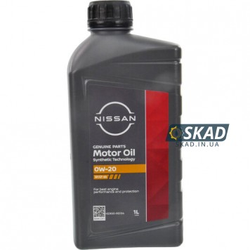 Моторное масло Nissan Motor Oil 0W-20, 1 л. KE90090134