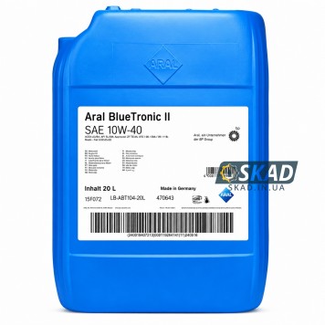 Моторное масло Aral BlueTronic II 10W-40, 20 л. 15F072