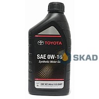 Toyota Synthetic Motor Oil 0W-16, 946 ml