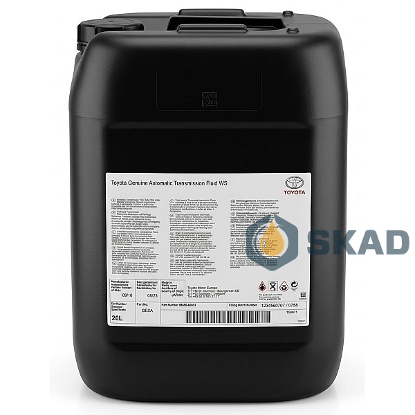 Toyota ATF WS, 20L (Japan) 08886-80803