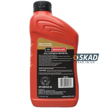 Моторное масло Ford Motorcraft Full Synthetic 5W-20, 946 мл. XO5W20-Q1FS-1