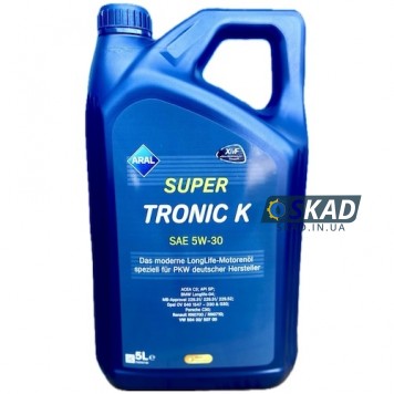 Моторное масло Aral SuperTronic K 5W-30, 5 л. 15F477