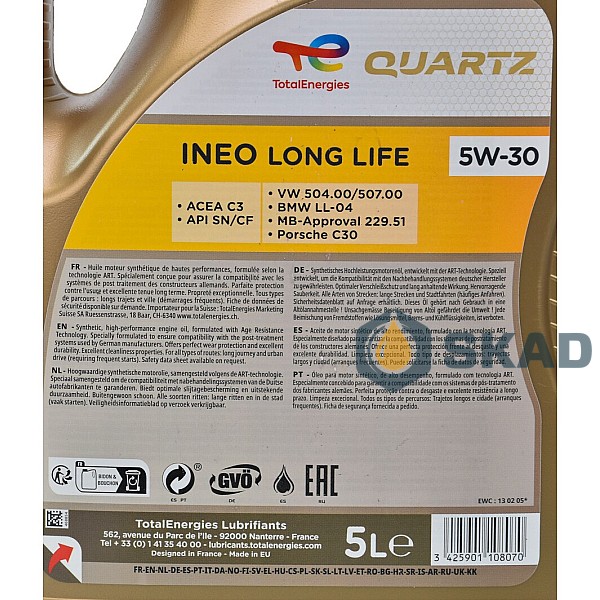 Motor oils for passenger cars