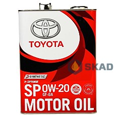 Toyota Synthetic Motor Oil SP/GF6A, 0W-20 (Japan), 4L