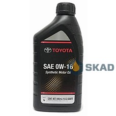 Toyota Synthetic Motor Oil 0W-16, 946 ml