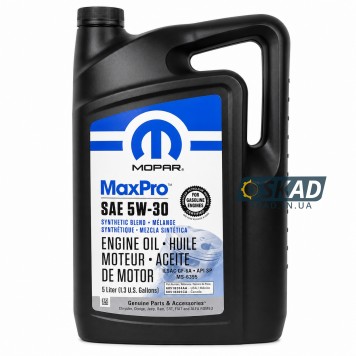 Моторное масло Mopar MaxPro 5W-30, 5 л. 68518205AA