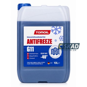 Антифриз Tomoil Antifreeze G11 Ready Mix -40 ° C (Синій) 10л. sng-g11-b10