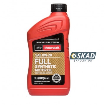 Моторна олива Motorcraft Ford Full Synthetic Motor Oil 0W-20, 946 мл. XO0W20-Q1FS