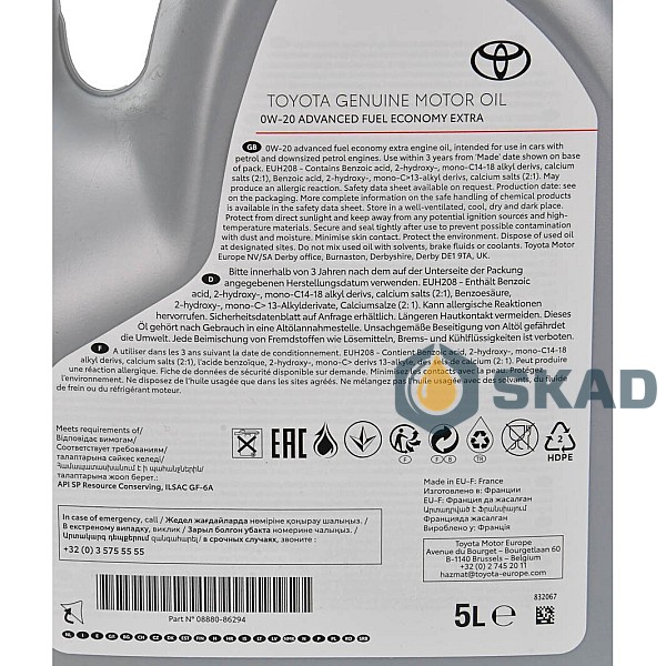 Motor oils for passenger cars