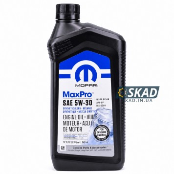 Моторное масло Mopar MaxPro 5W-30, 946 мл. 68518204AA