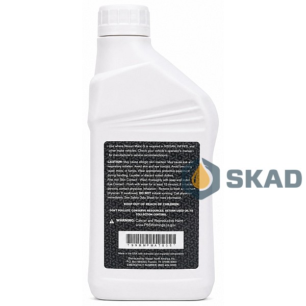 Nissan ATF Matic-S, 946 ml 999MP-MAT00S