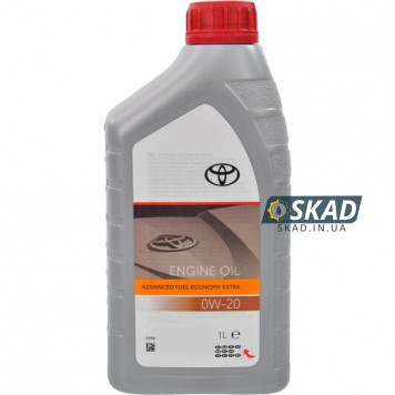 Моторное масло Toyota Motor AFE EXTRA 0W-20, 1 л. 08880-86296