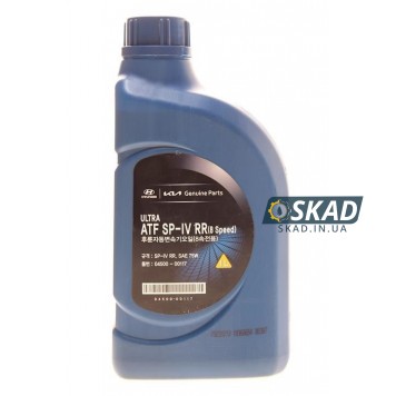 Трансмиссионное масло Mobis Hyundai/Kia ULTRA ATF SP-IV RR 75W, 1 л. 04500-00117