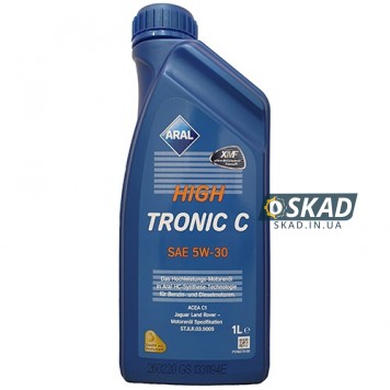 Моторное масло Aral HighTronic C 5W-30, 1 л. 15B618