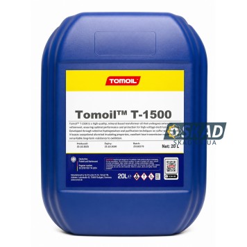 Трансформаторное масло Tomoil T-1500 20л. sng-t1500