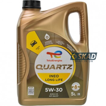 Моторна олива Total Quartz Ineo Long Life 5W-30, 5 л. 213819