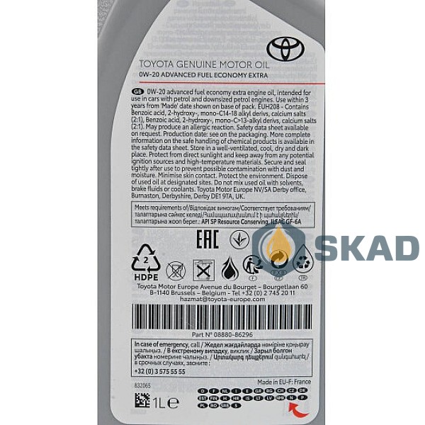 Motor oils for passenger cars