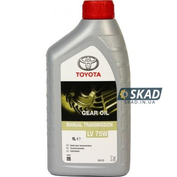 Трансмиссионное масло Toyota Gear Oil LV 75W, 1 л. 08885-81001