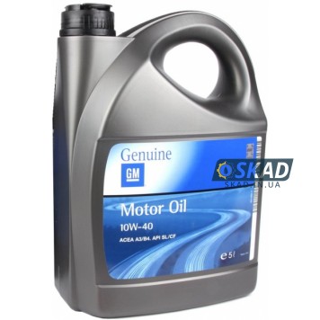 Моторное масло General Motors 10W-40, 5 л. 93165216