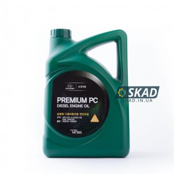 Моторное масло Mobis Premium PC Diesel 10W-30, 6 л. 05200-00600