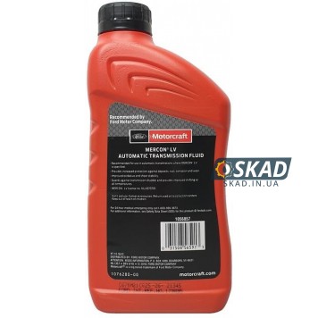 Трансмиссионное масло Motorcraft Mercon LV ATF, 946 мл. XT10-QLVC-1