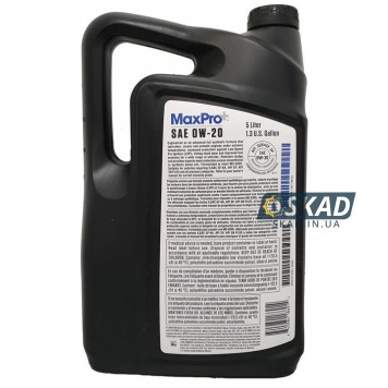 Моторное масло Mopar MaxPro+ SAE 0W-20 Engine Oil SP/GF-6A, 5 л. 68524013AA-1