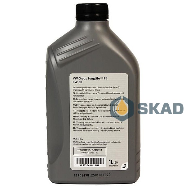 Motor oils for passenger cars