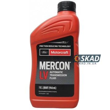 Трансмиссионное масло Motorcraft Mercon LV ATF, 946 мл. XT10-QLVC