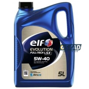 Моторное масло Elf Evolution FULL-TECH LSX 5W-40, 5 л. 194892
