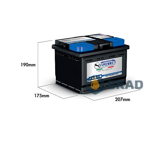 VIPIEMME Top Energy Evo 80Ah +R EN730A 12V (B016C) B016C