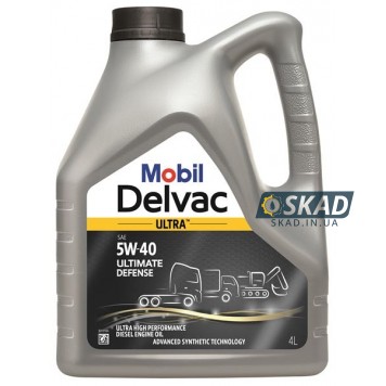 Моторное масло Mobil Delvac Ultra 5W-40 Ultimate Defense 4 л. 157413