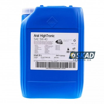 Моторное масло Aral HighTronic 5W-40, 20 л. 1505B1