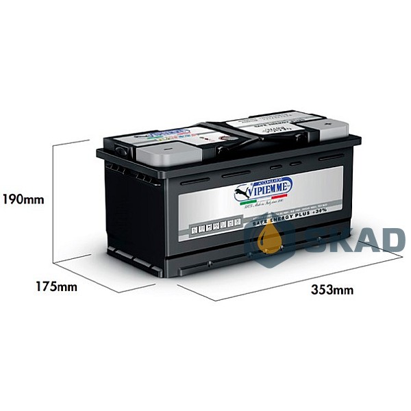 VIPIEMME Safe Energy Plus 65Ah +R EN630A 12V (B654C) B654C