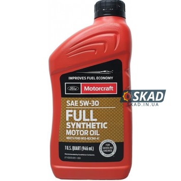 Моторна олива Ford Motorcraft Full Synthetic Motor Oil 5W-30, 946 мл. XO5W30-Q1FS