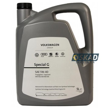Моторна олива VAG Special G 5W-40, 5 л. GS55502M4