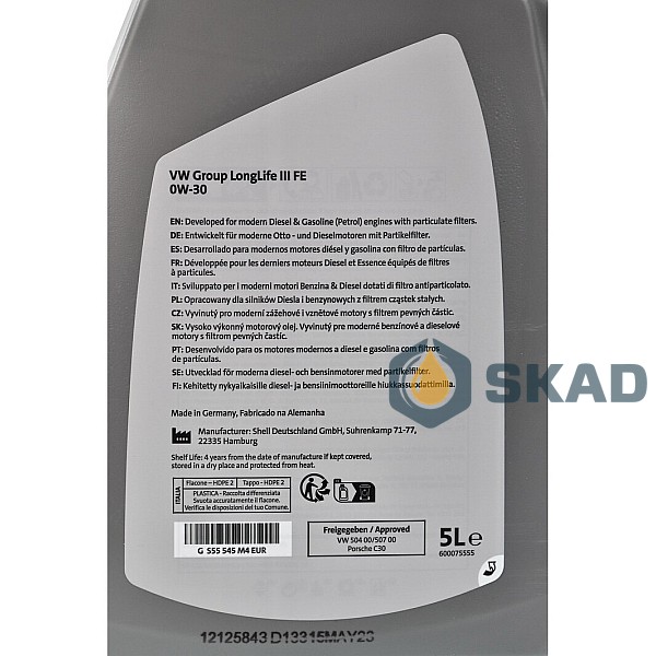Motor oils for passenger cars