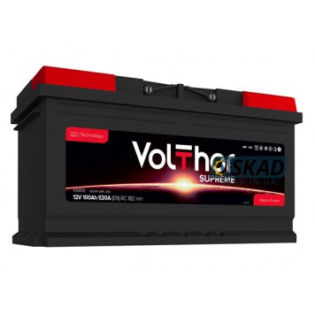 VOLTHOR Supreme VS100 100Ah +R EN920A 12V (60032 SMF) Автомобильный аккумулятор